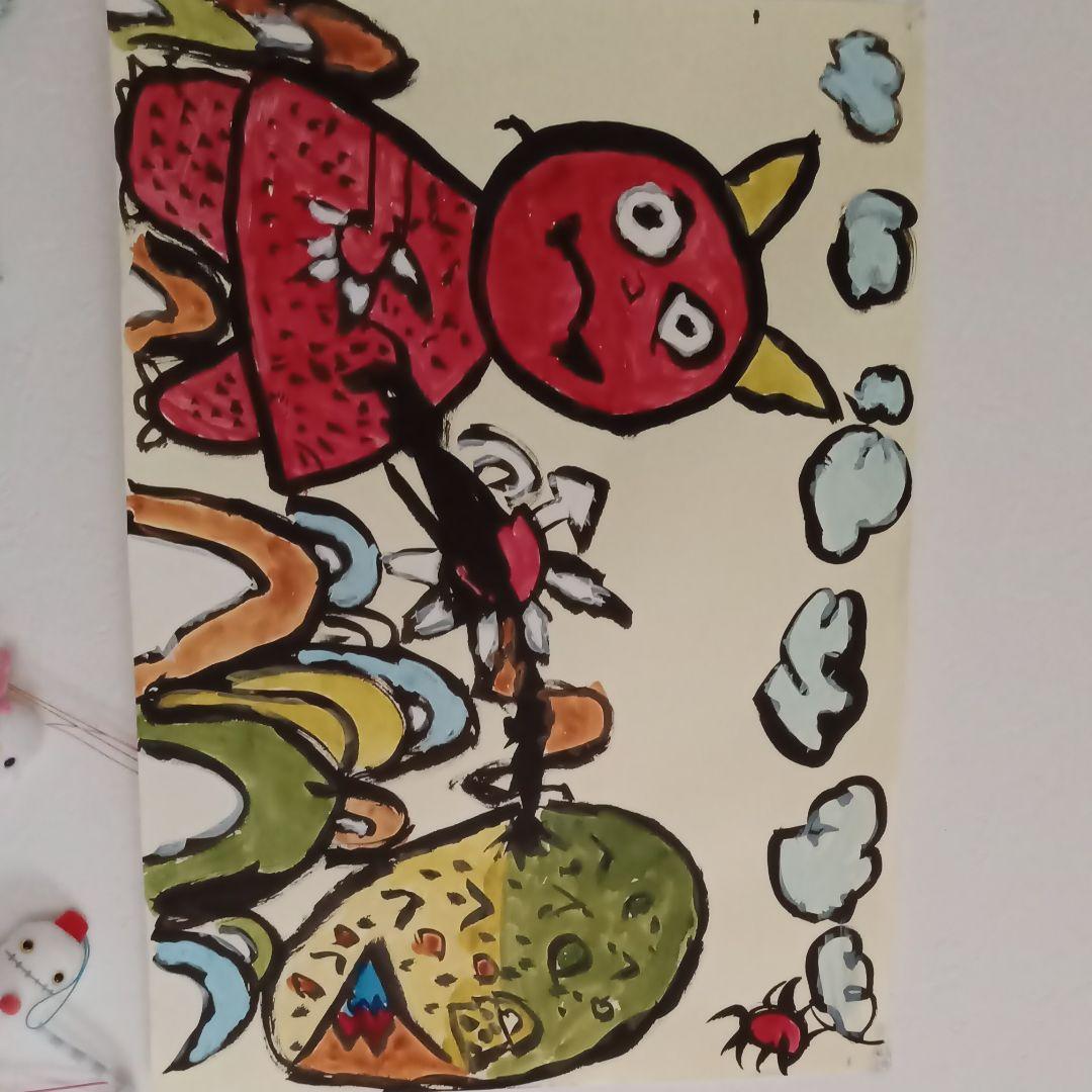 鬼が島　絵画　芸術　飾り　インテリア