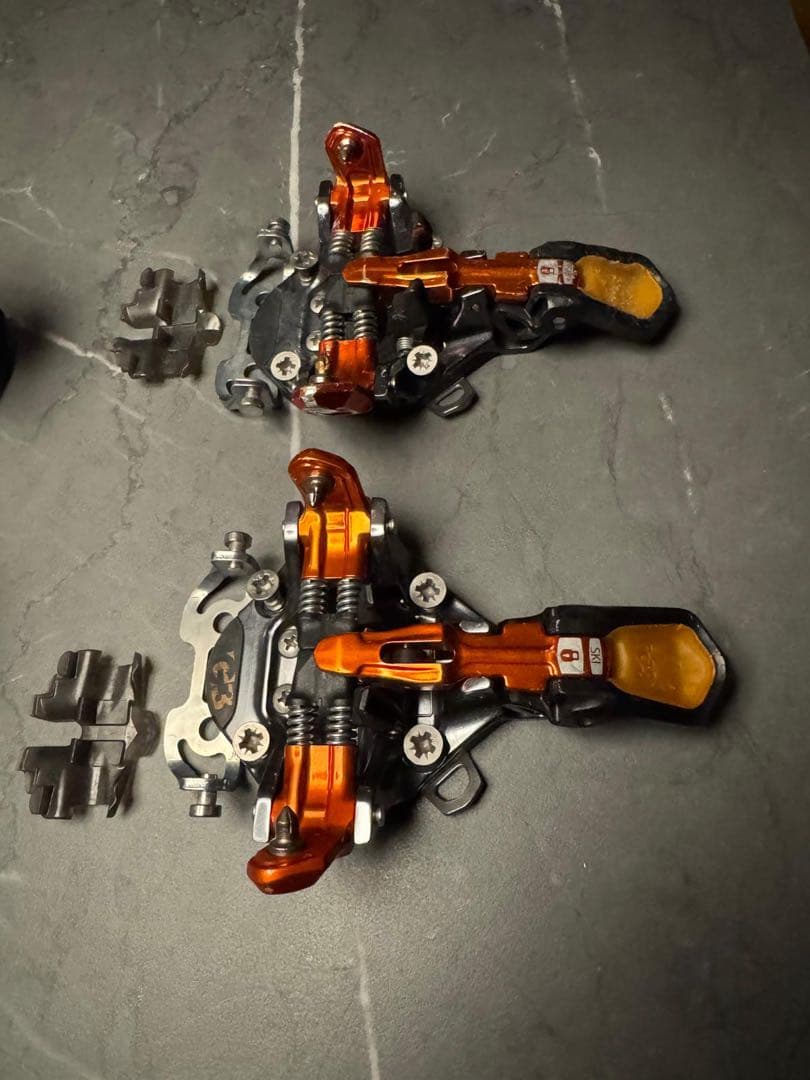 G3 ビンディング オレンジ/黒 クリンチ付き