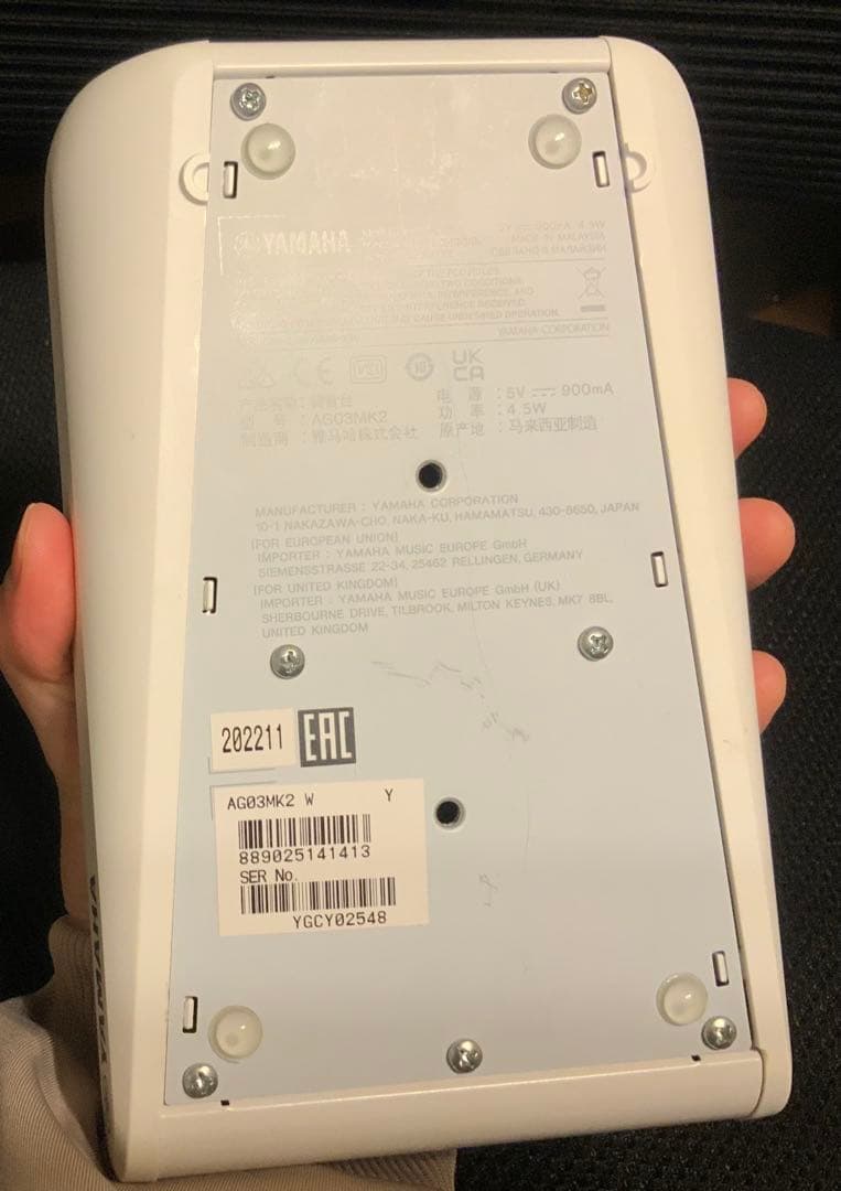 YAMAHA AG03MK2 オーディオインターフェイス