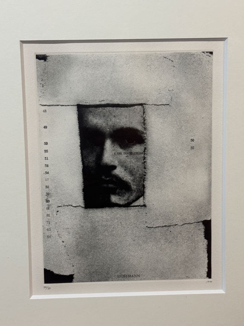 北川健次「肖像・顔」銅版画　1989年　エディション22/50 池田美術