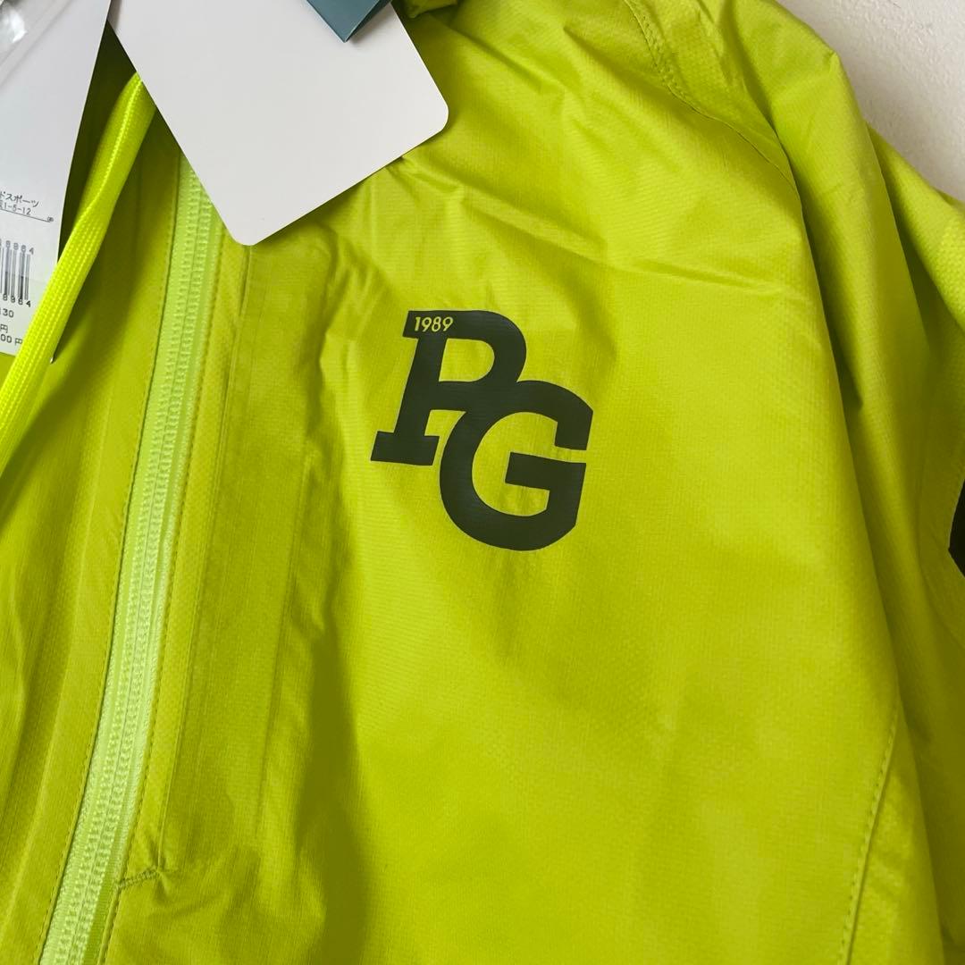 未使用　タグ付　パーリーゲイツ　ゴルフ　レインウェア イエロー 収納袋付