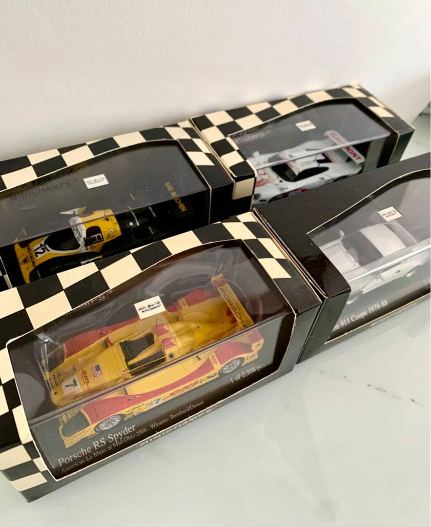 Porsche 4台　RS Spyder 911 Coupe GT1 など