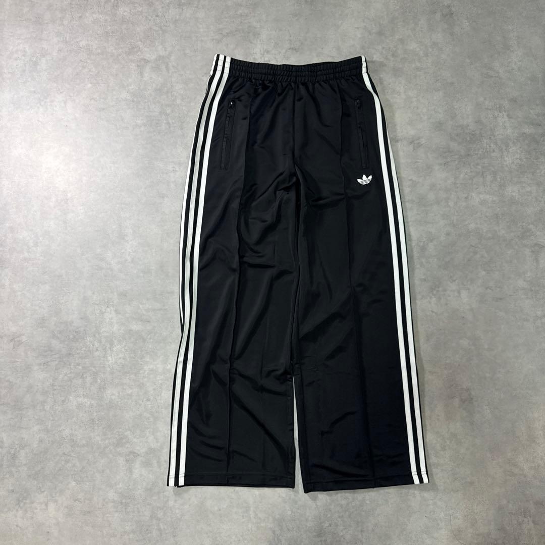 adidas トラックパンツ ファイヤーバード ジャージ ワイド ブラック XL