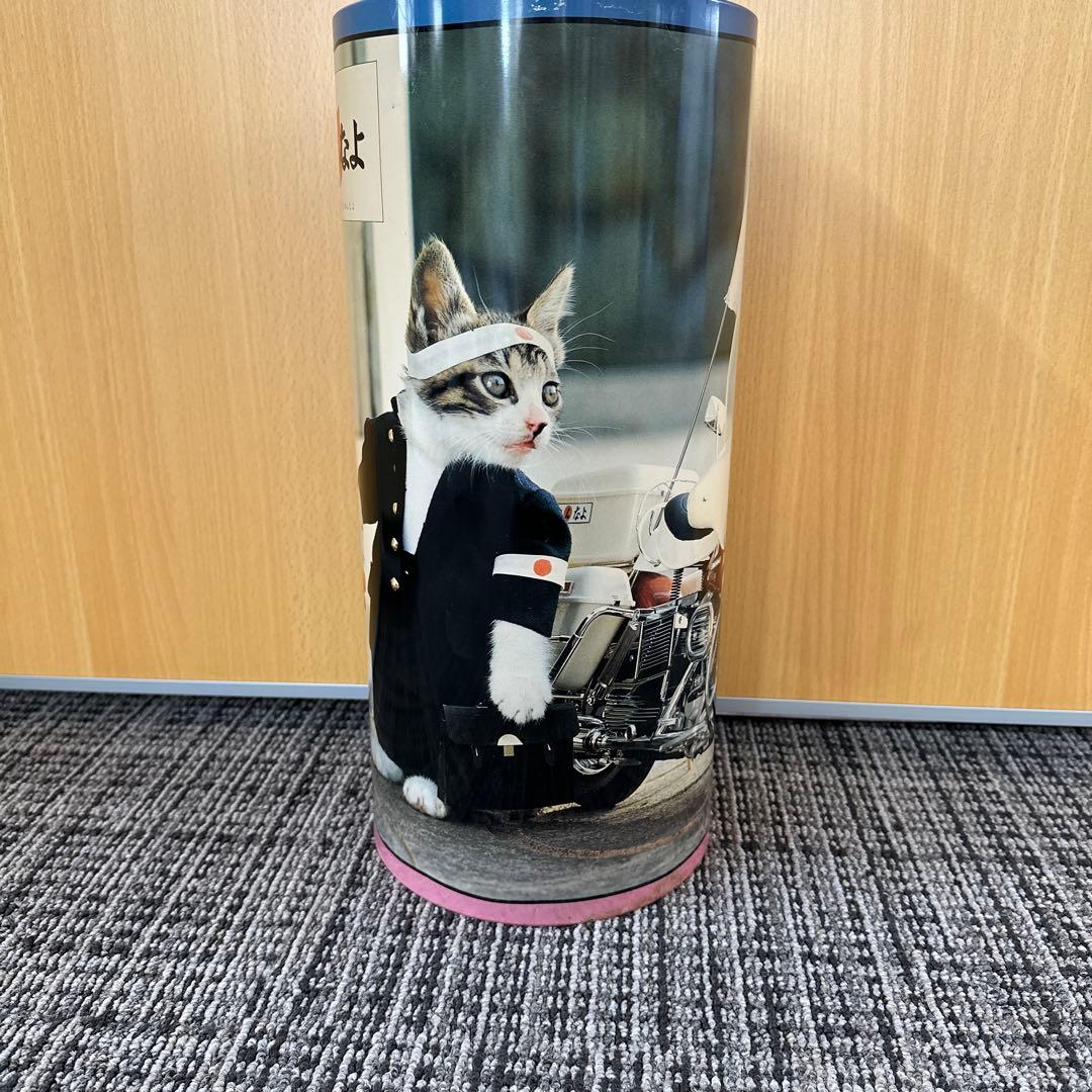 レア！昭和レトロ　なめねこ　ゴミ箱　ブリキ缶