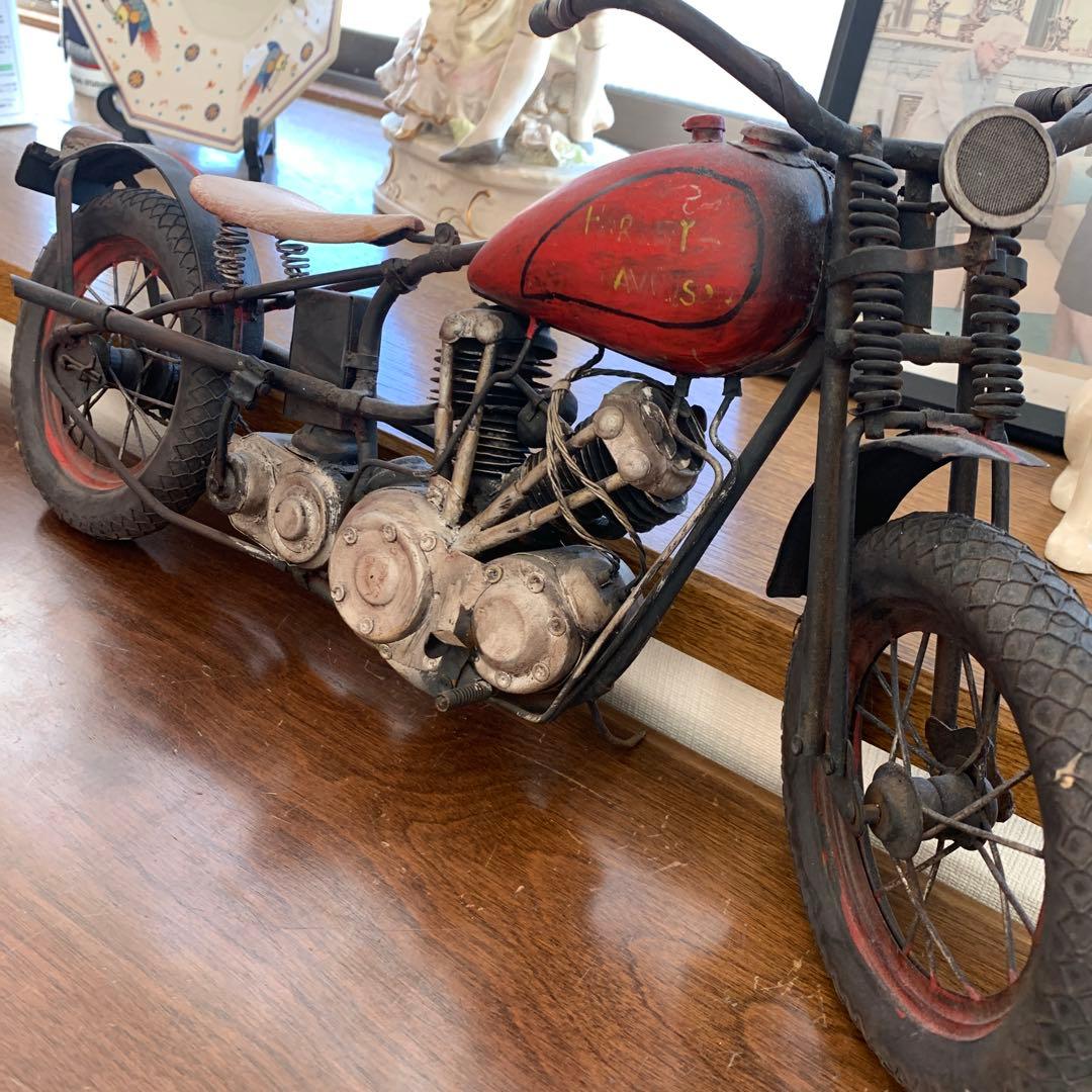 ブリキハーレーダビッドソン ナックルスプリンガー50cm