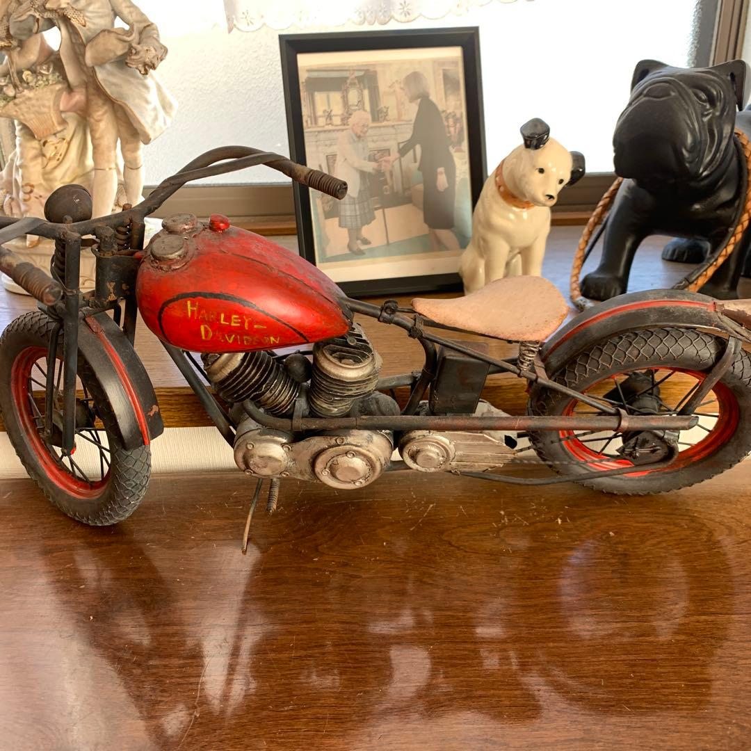 ブリキハーレーダビッドソン ナックルスプリンガー50cm