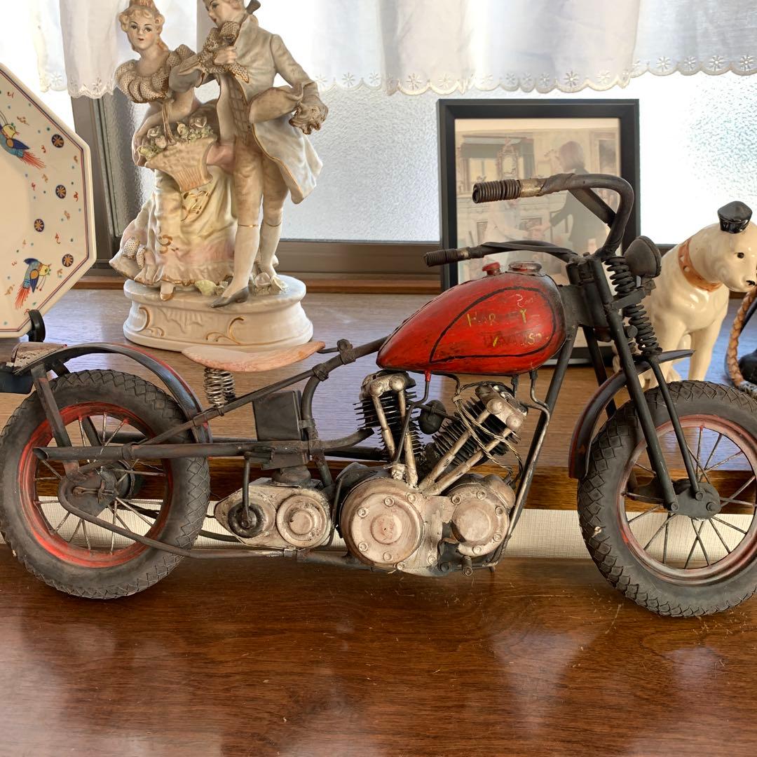 ブリキハーレーダビッドソン ナックルスプリンガー50cm