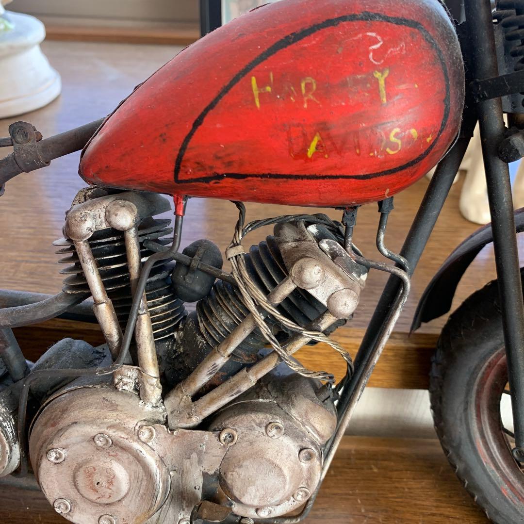 ブリキハーレーダビッドソン ナックルスプリンガー50cm