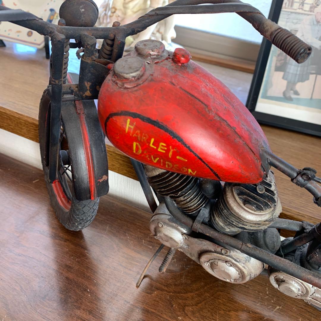 ブリキハーレーダビッドソン ナックルスプリンガー50cm