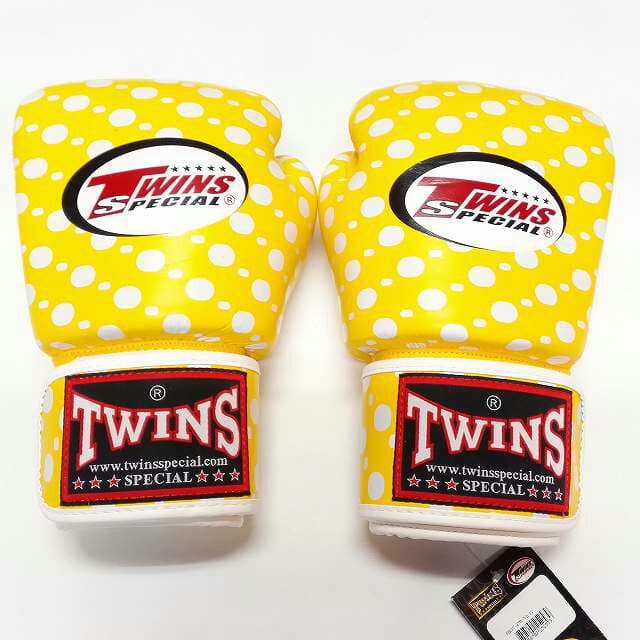 新品 正規 TWINS 本格ボクシンググローブ 本革製 サイズ選択 黄玉