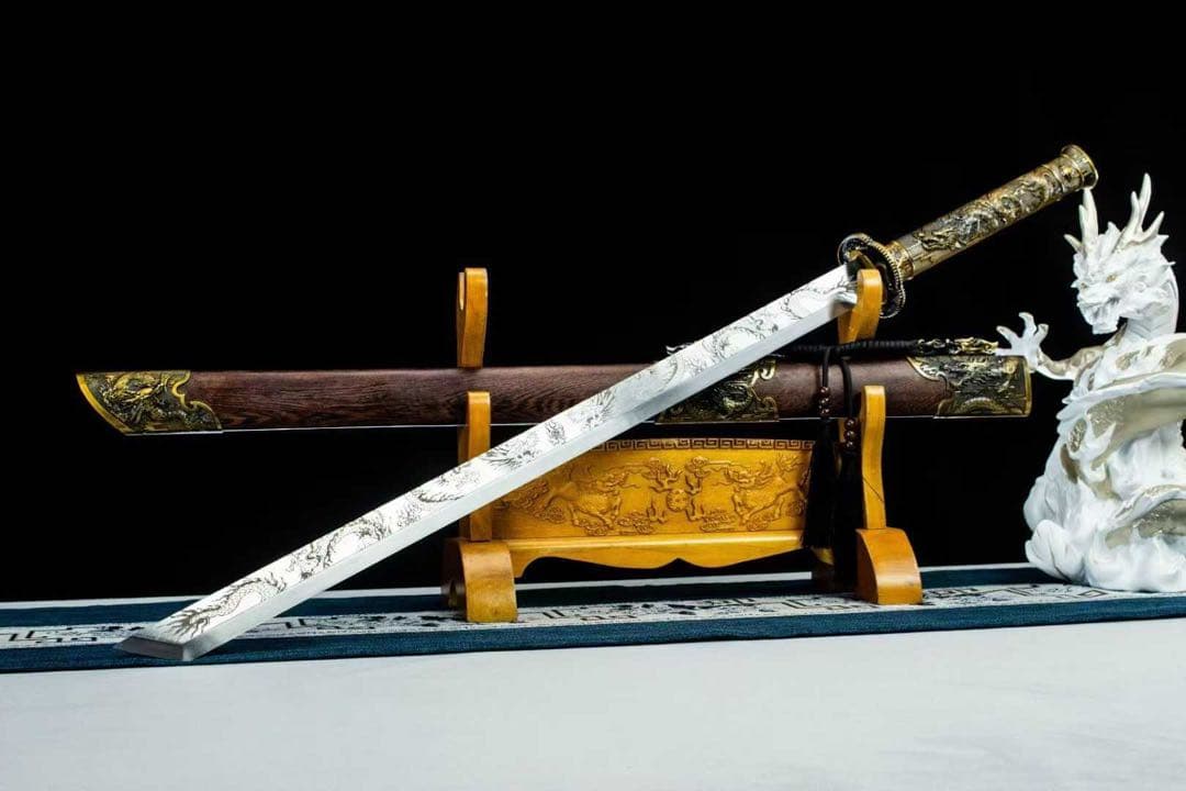 墨竜唐刀 刀装具 模擬刀 日本刀 模造刀 武具 舞踊刀