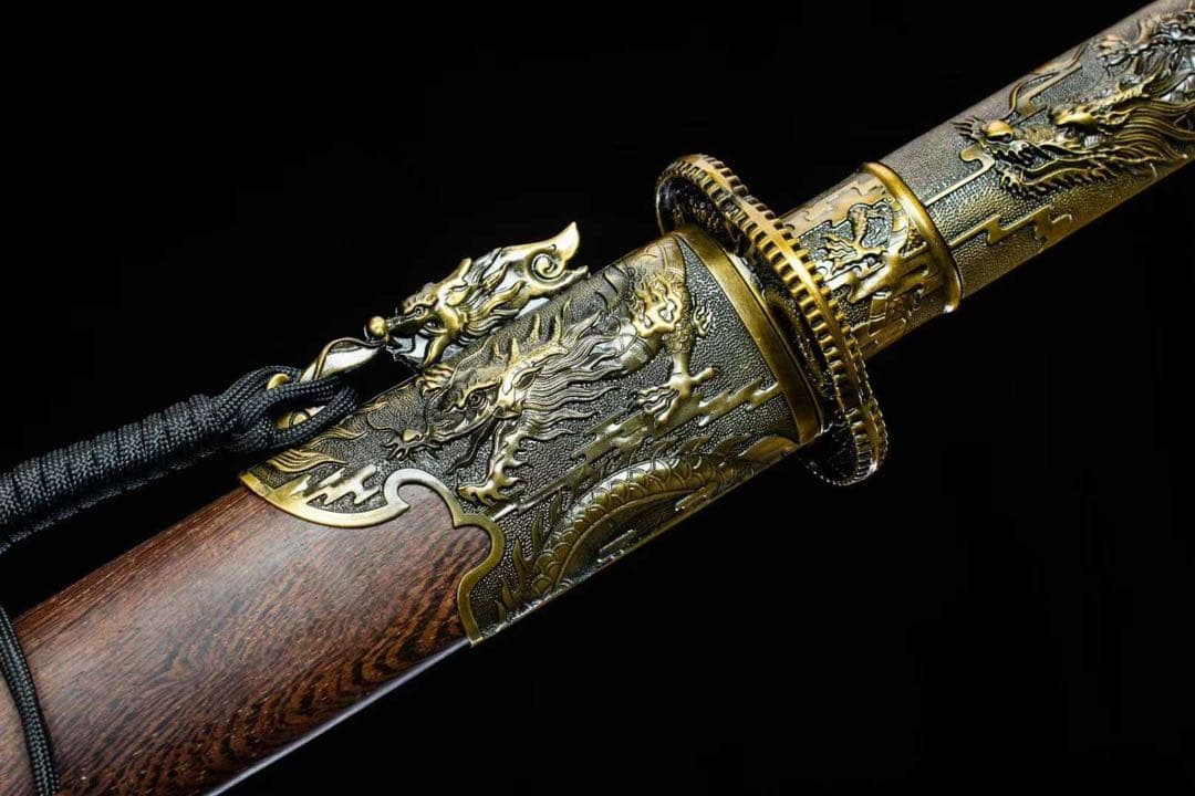墨竜唐刀 刀装具 模擬刀 日本刀 模造刀 武具 舞踊刀