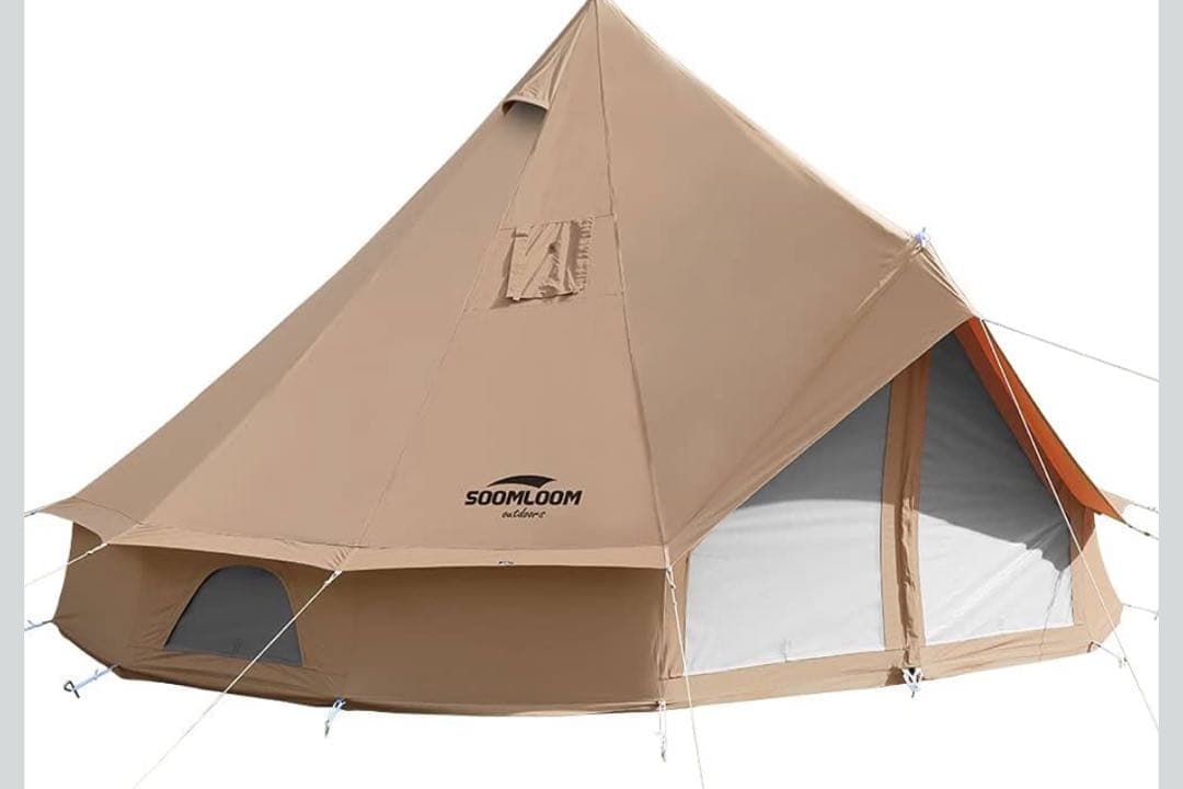 Soomloom 4-6人用 T/Cキャンプテント　ベルテント