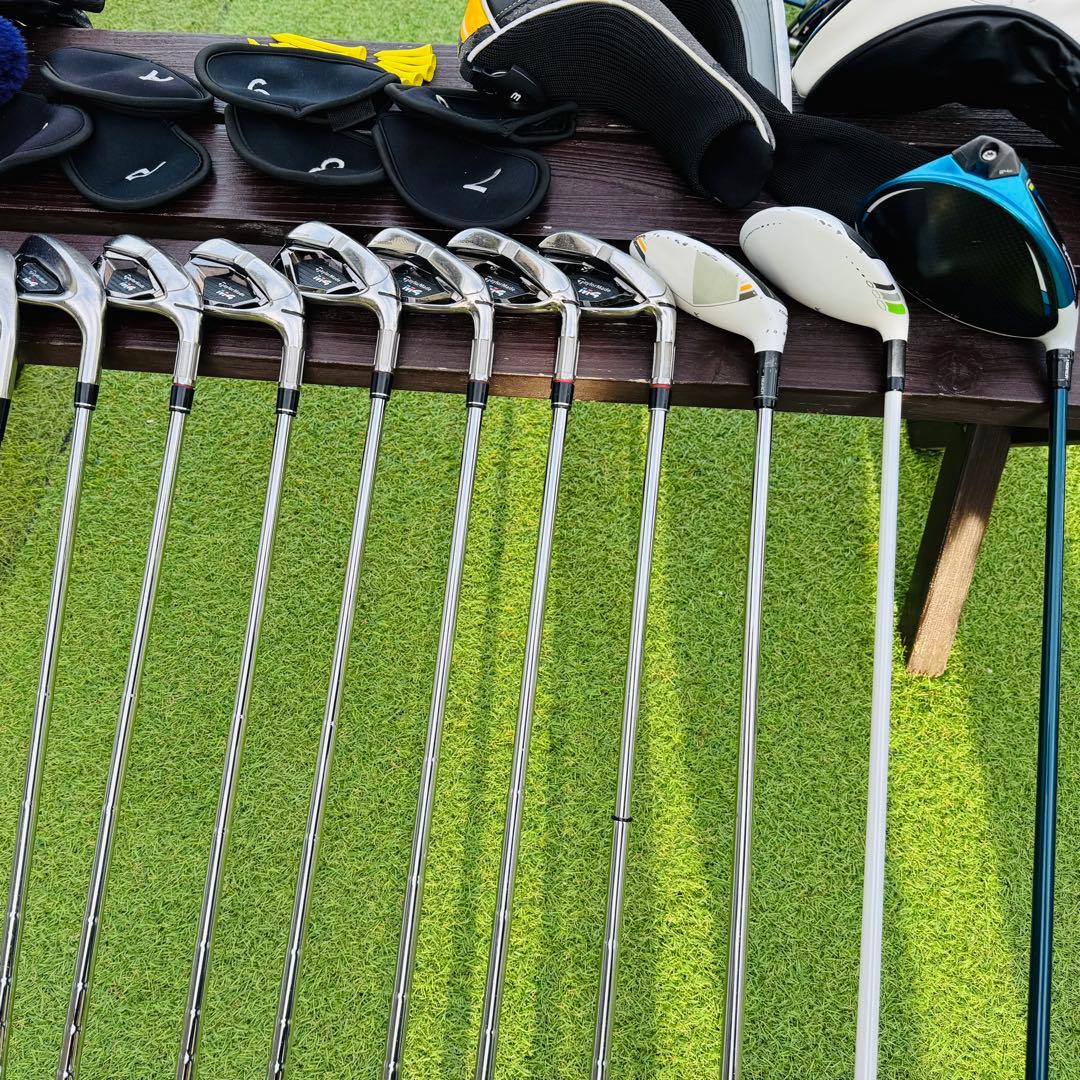 テーラーメイドフルセット SiM2MAX/RBZ/M4その他計15本バッグ等付き