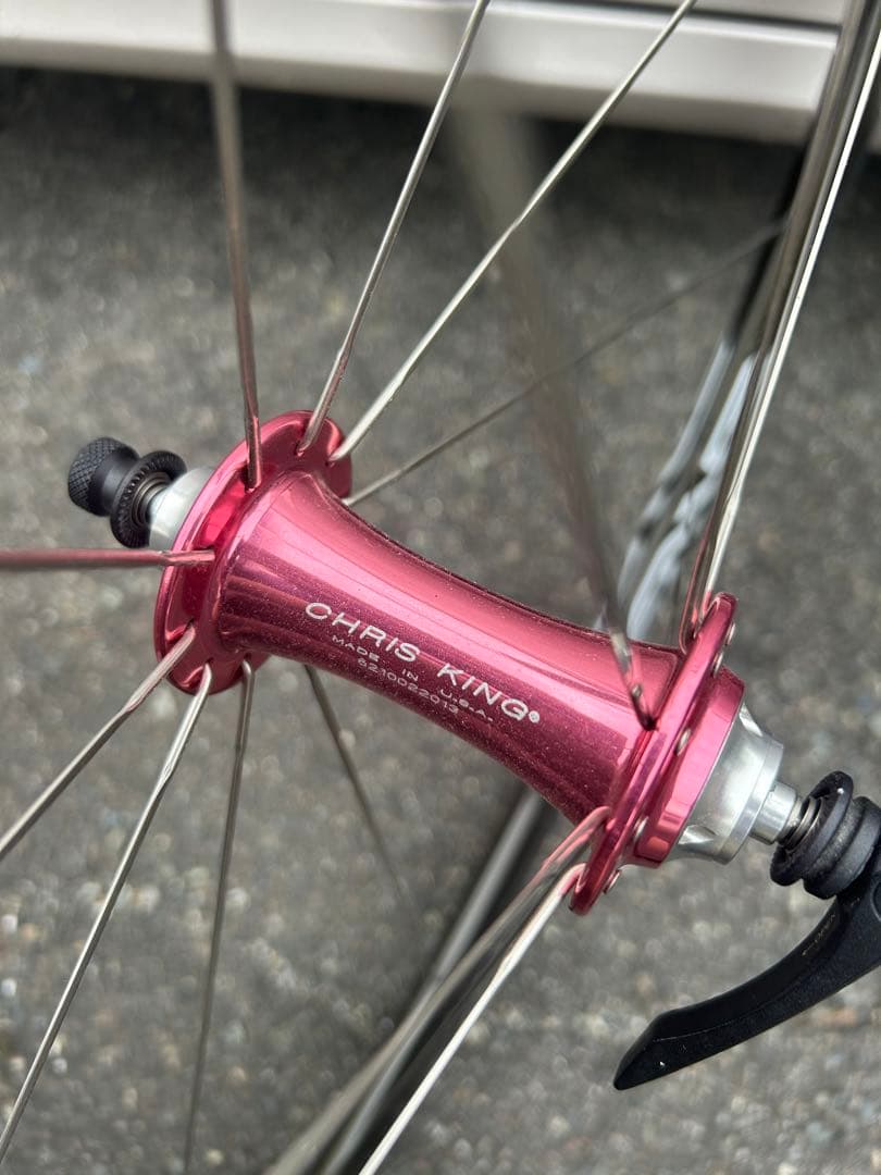 美品転倒無しENVE ChrisKing R45 カーボンホイール