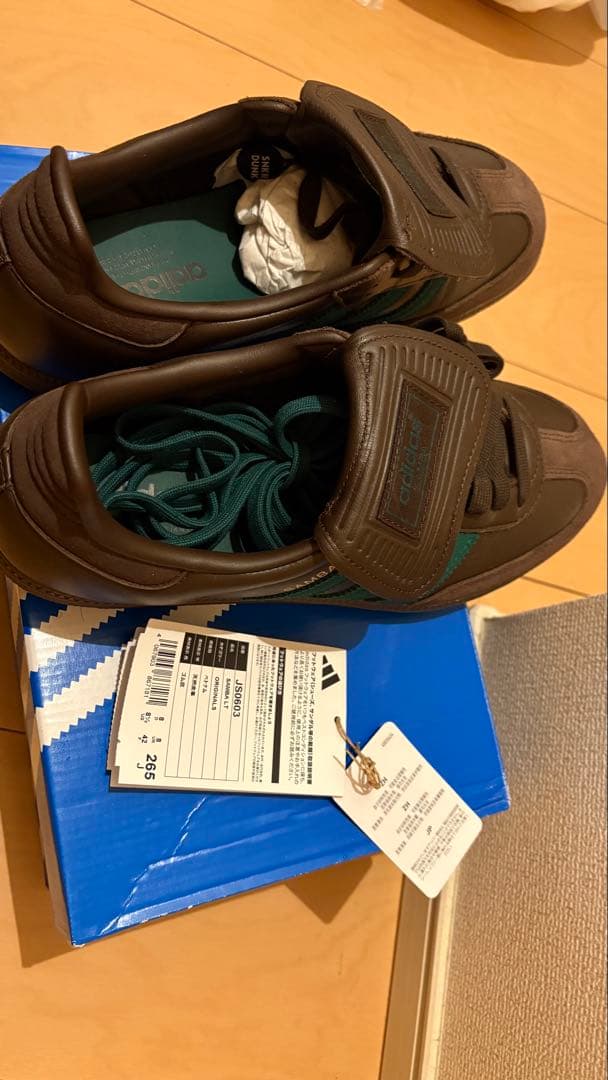 ビリーズ 別注 サンバ LT adidas ダークブラウン 26.5cm箱紐なし