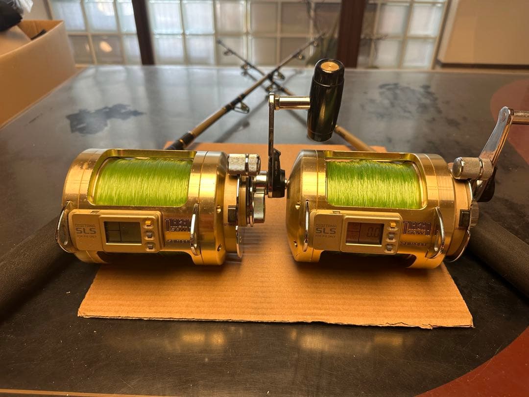 【SHIMANO TIAGRA 50ポンド】トローリングタックル 左右2セット