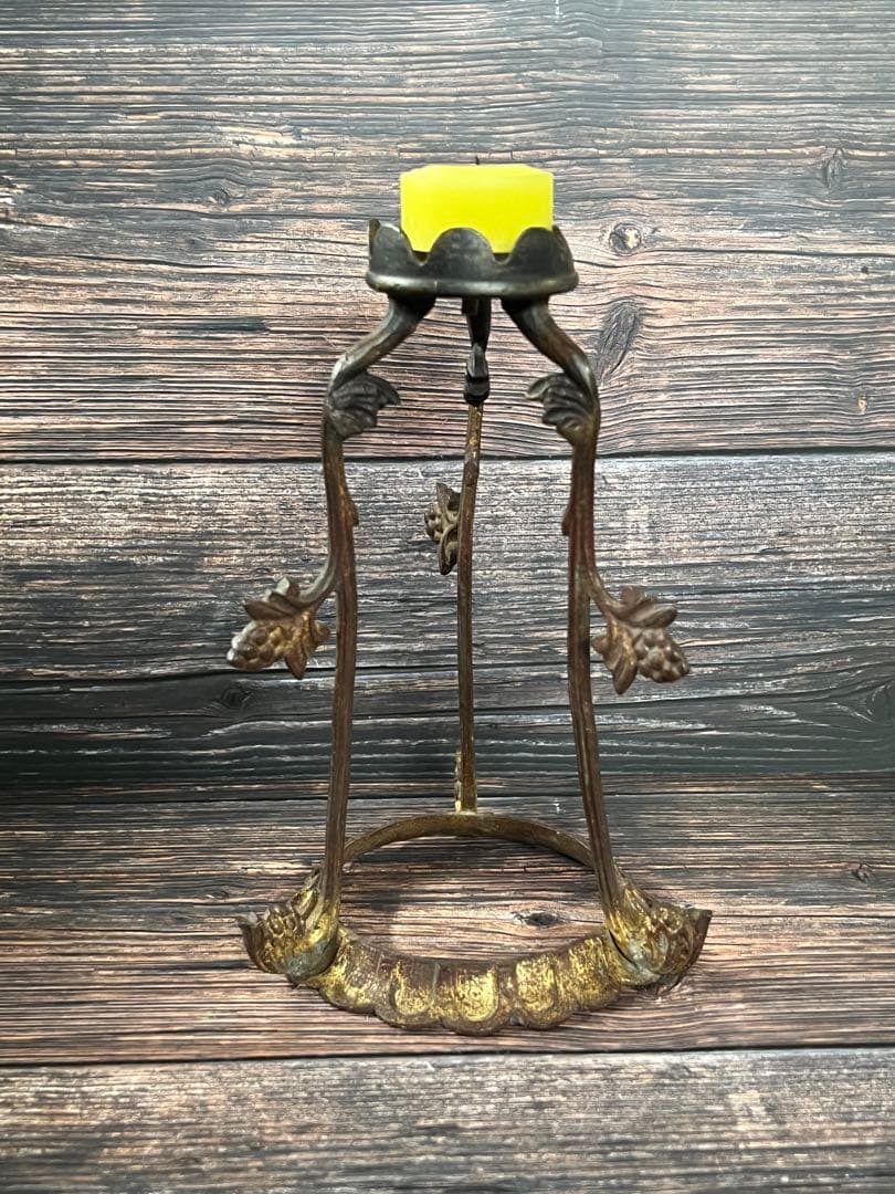 フランス製アンティーク　キャンドル　スタンド　蝋燭立て