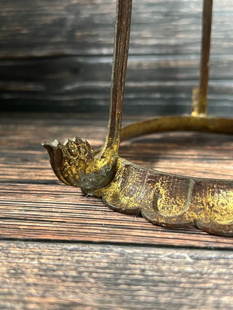 フランス製アンティーク　キャンドル　スタンド　蝋燭立て