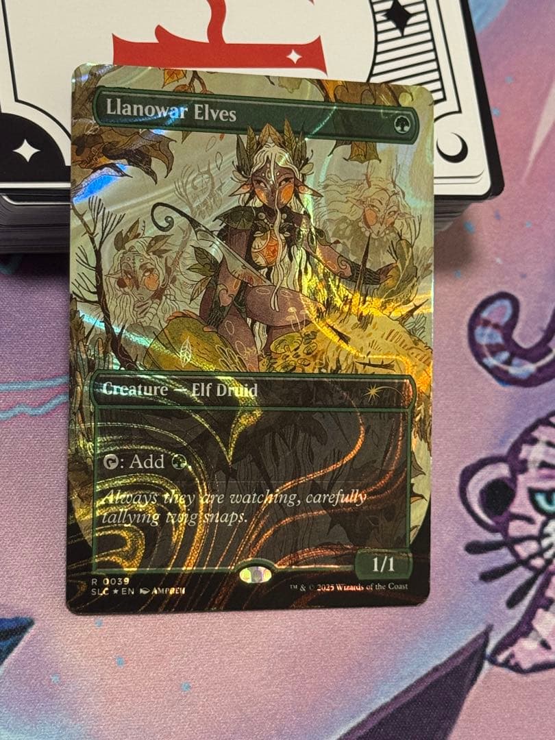 【ハロー・Foil】《ラノワールのエルフ/Llanowar Elves》