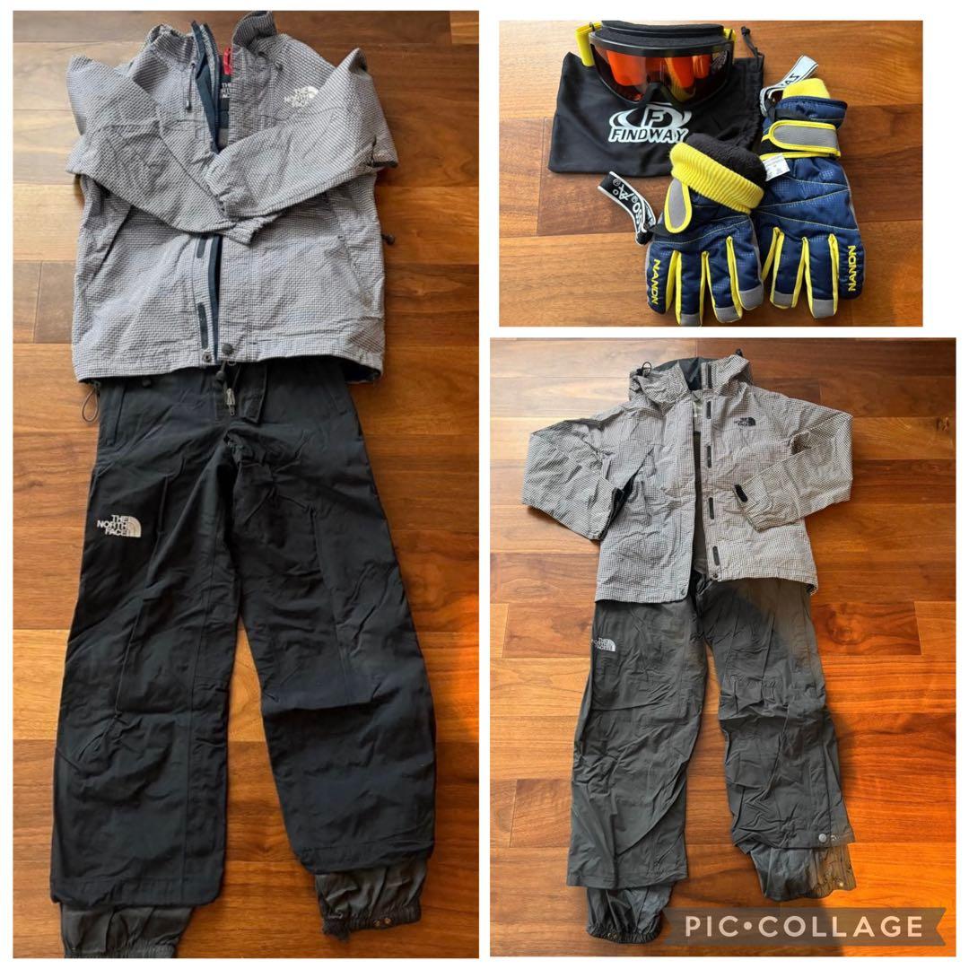 ノースフェイス 親子スキー上下 6点セット スクープジャケットスクープパンツ