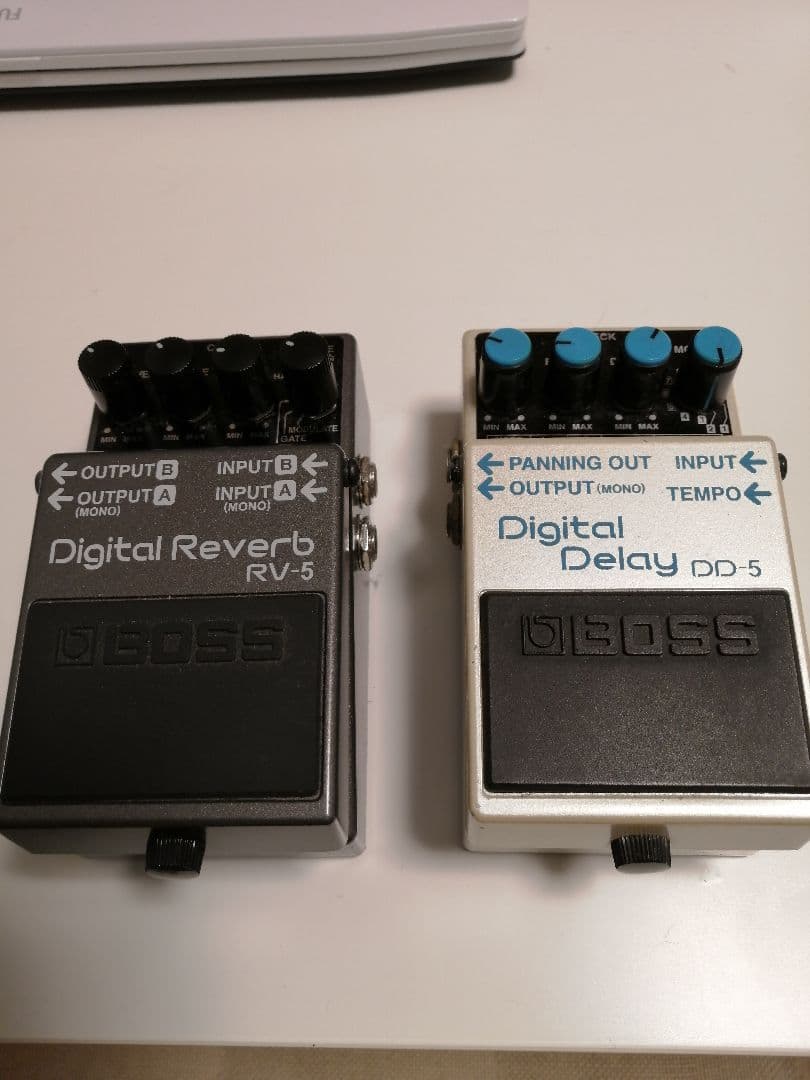 BOSS デジタルリバーブ RV-5 & デジタルディレイ DD-5