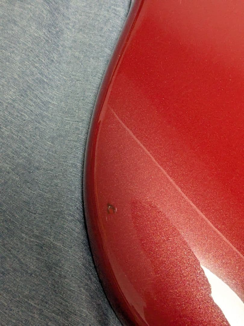 FERNANDES エレキギター レッド JG-45　アーム、ソフトケース付属