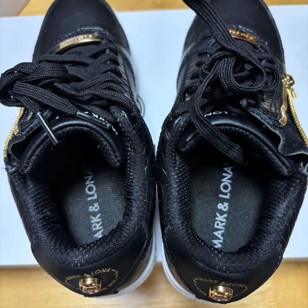 マークアンドロナ　MARK & LONA ゴルフシューズ　クロコダイル押し型