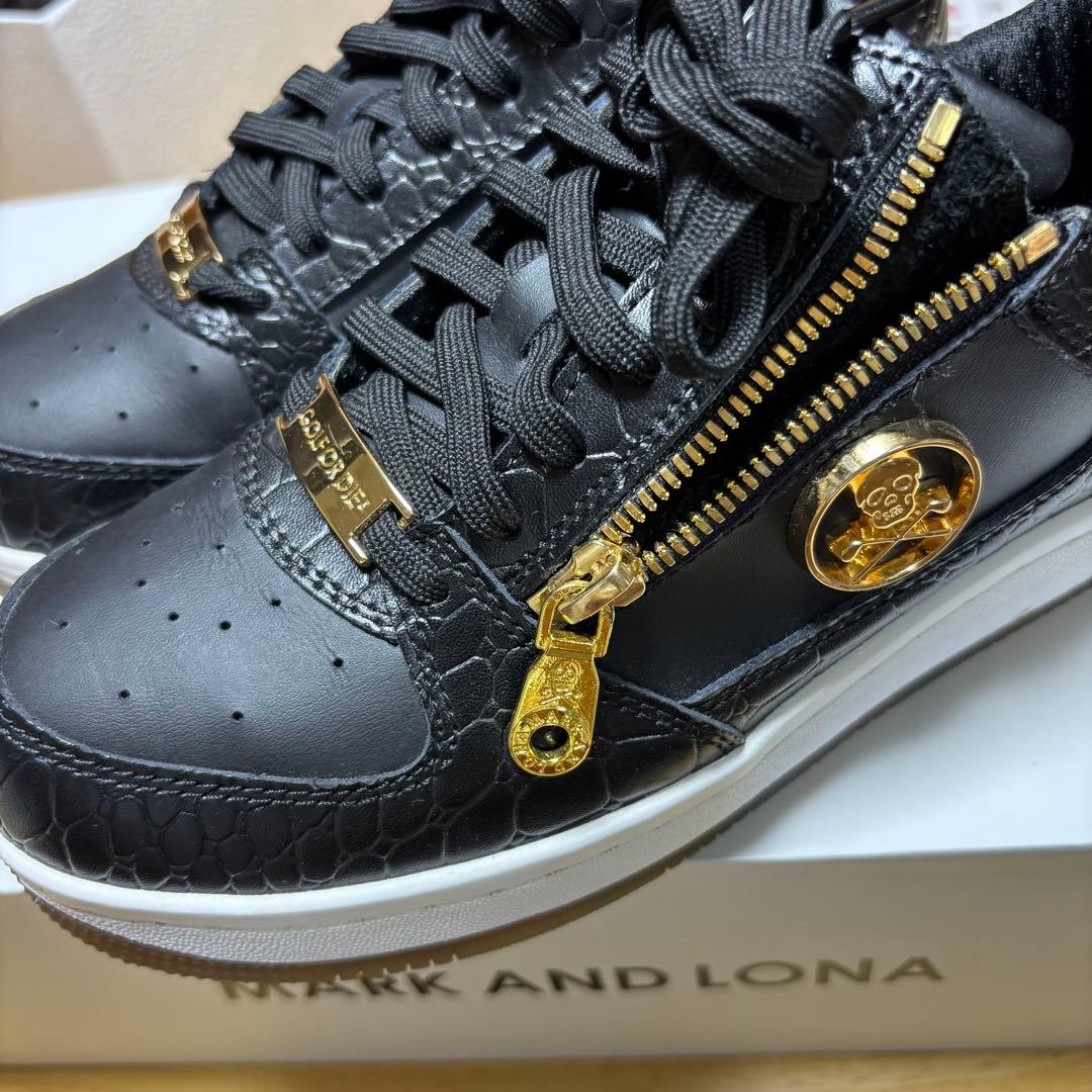 マークアンドロナ　MARK & LONA ゴルフシューズ　クロコダイル押し型