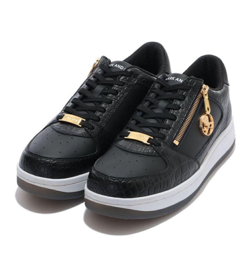 マークアンドロナ　MARK & LONA ゴルフシューズ　クロコダイル押し型