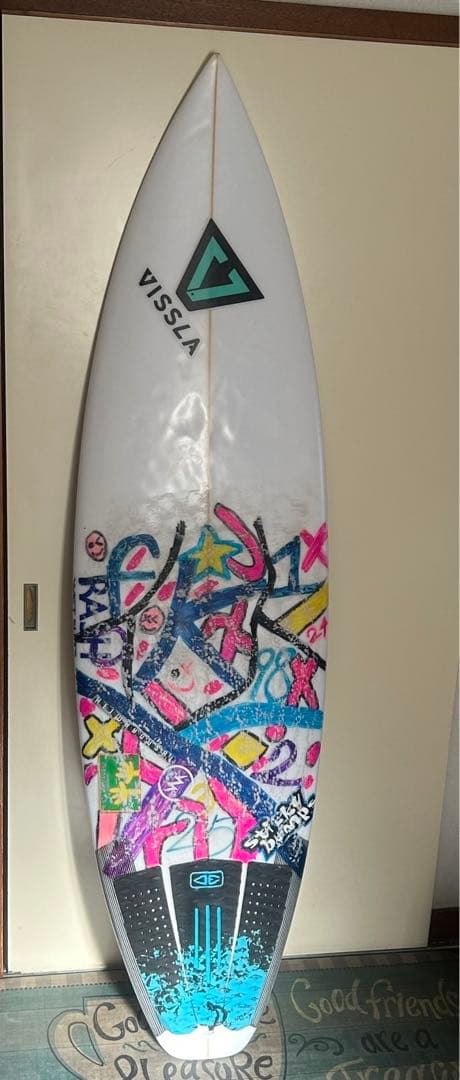 プロサーファー使用VISSLA ショートボード カスタムグラフィック