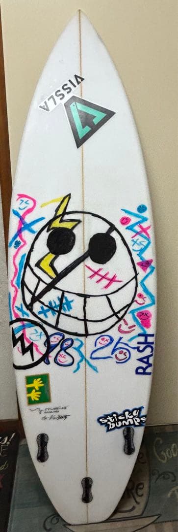 プロサーファー使用VISSLA ショートボード カスタムグラフィック