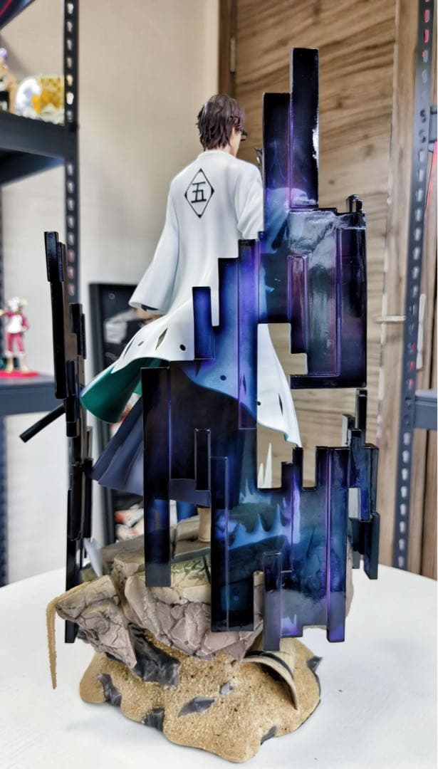 BLEACH 黒衣少年図 藍染惣右介 ガレージキット ガレキ スタチュー①⑨