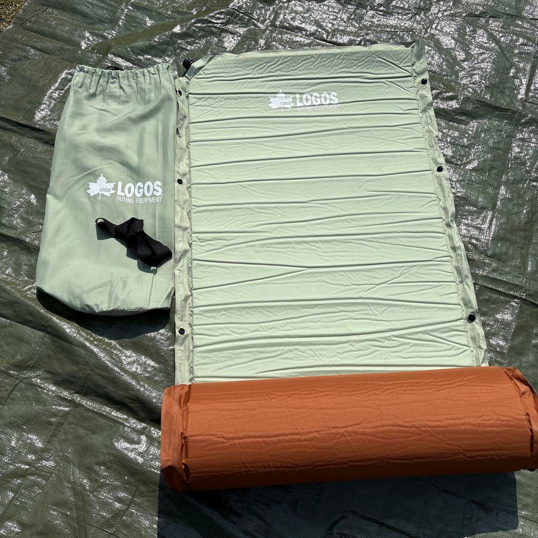 LOGOS インフレーター&スリーピングマット 各収納袋付き　ピローセット