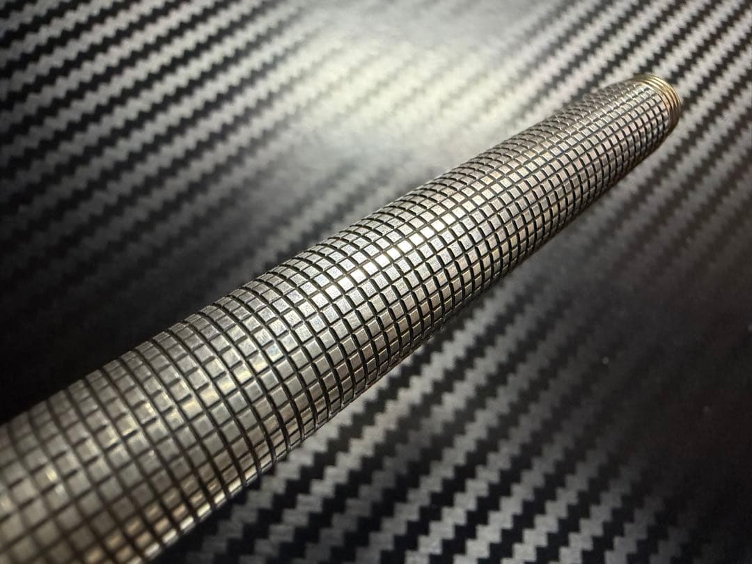 極美品 パーカー 75 シズレ スターリングシルバー フラットトップ F 万年筆