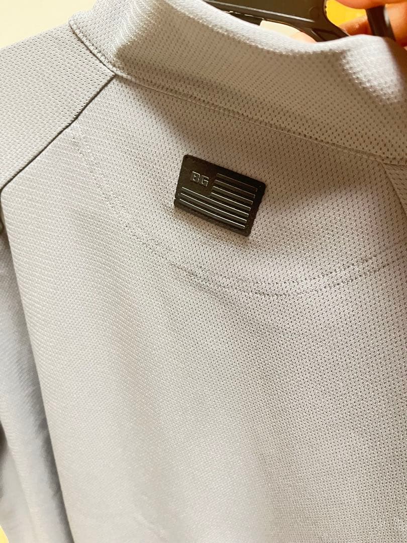 BRIEFING ハーフジップセーター L グレー