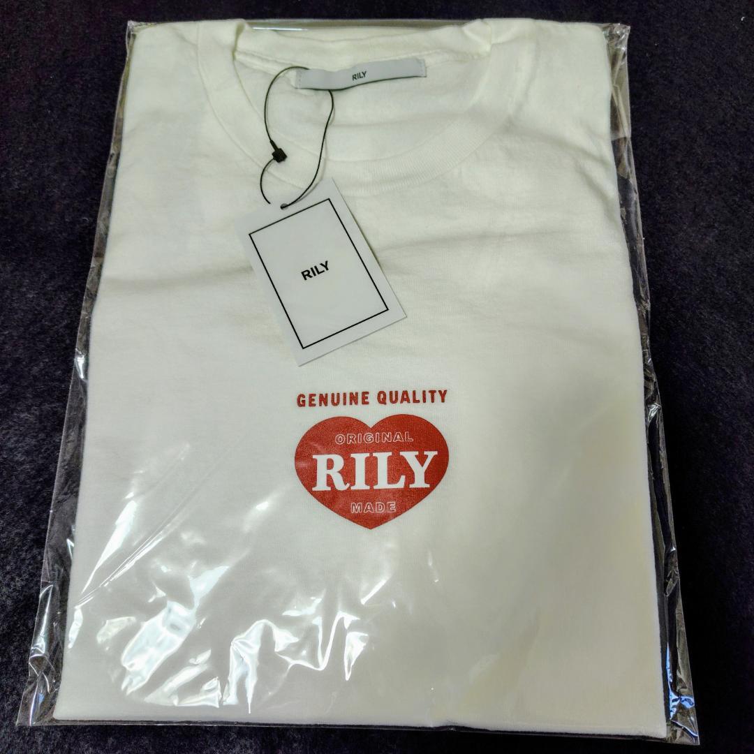 RILY ハートロゴ Tシャツ ホワイト 白