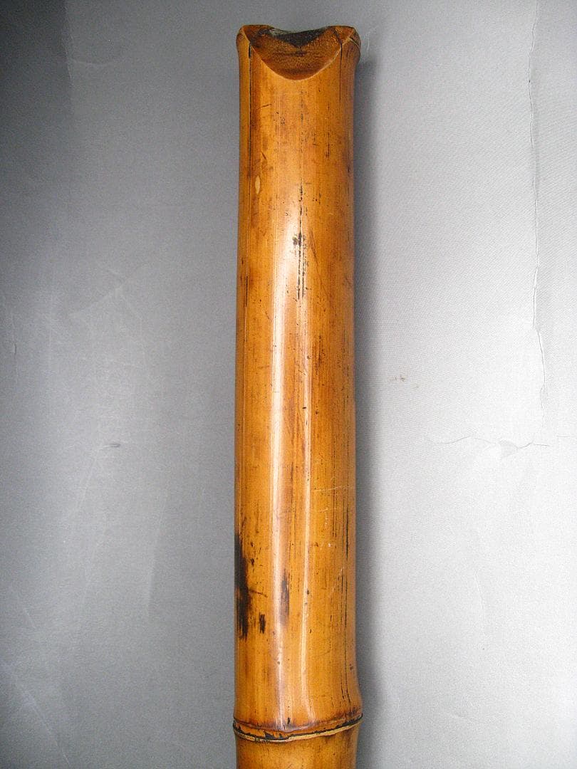 #時代物 #古作 #尺八 #一本物 #蜘蛛 #彫刻 #和楽器 #骨董 #師