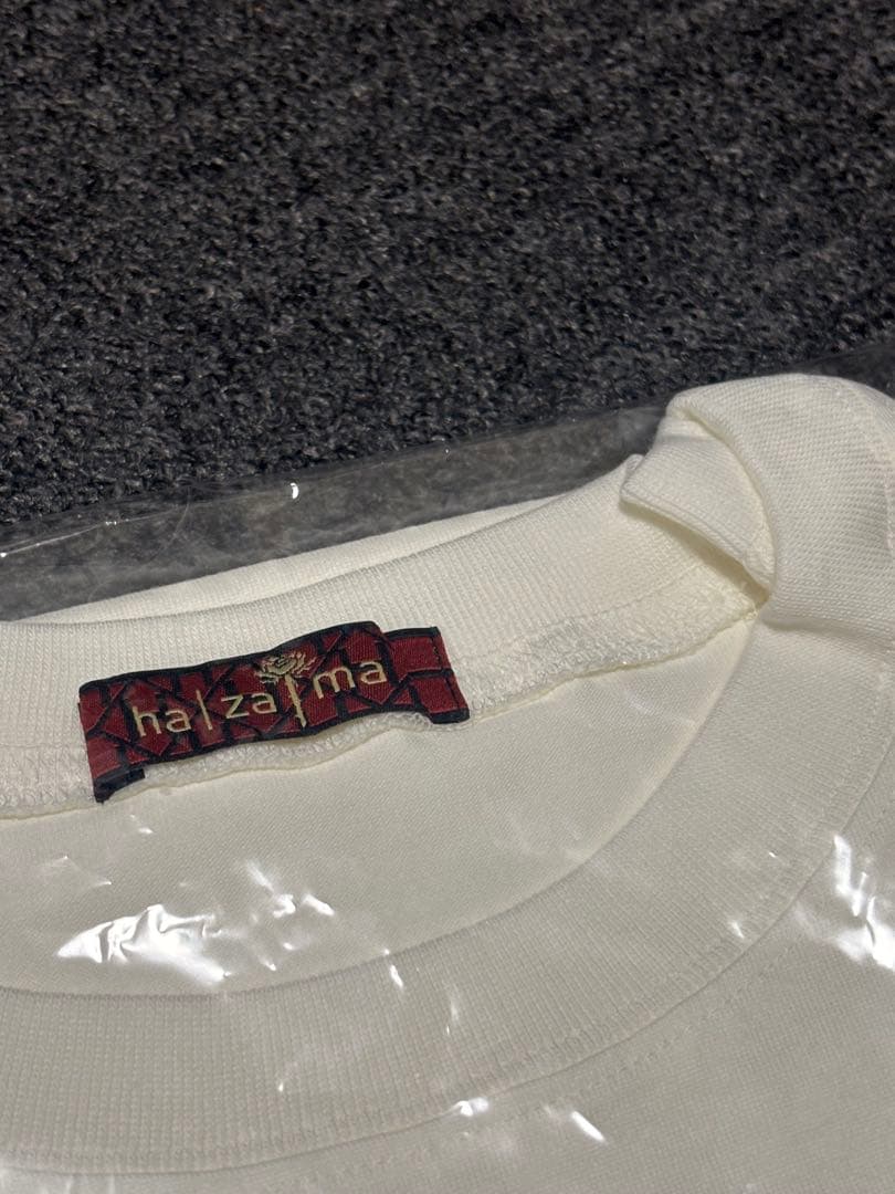 Adoコラボ hazama Tシャツ ロゴカットソー ホワイト M