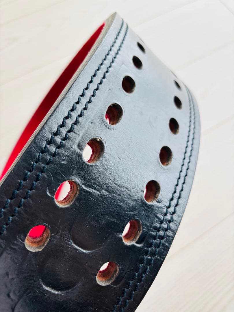 【kun】【使用頻度少】【Sサイズ】SBD パワーベルト ブラック/レッド