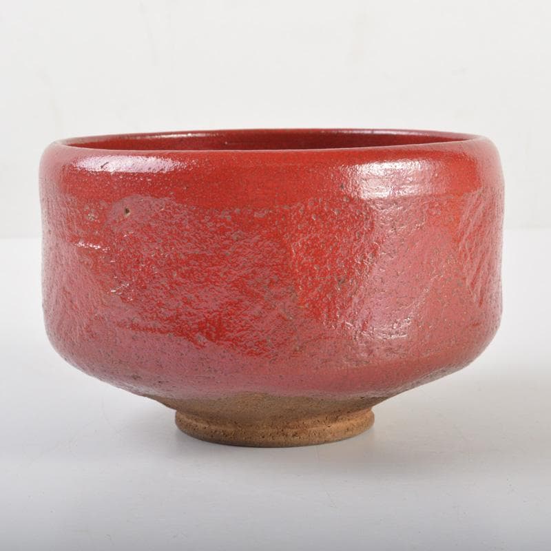 茶道具　赤楽茶碗　在銘　時代箱付　N　6504
