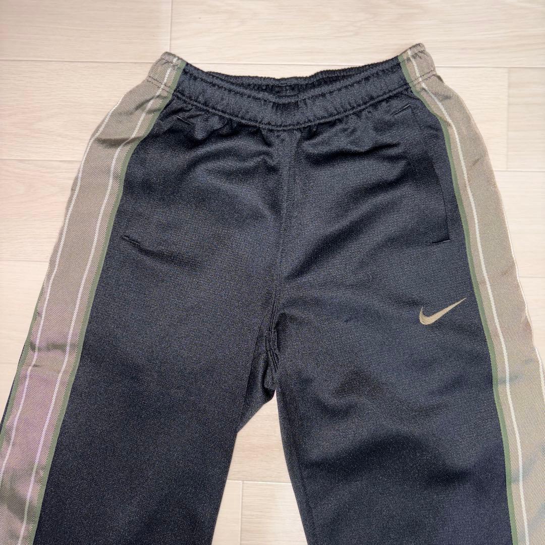 00s NIKE black olive set up M ナイキ 刺繍ロゴ