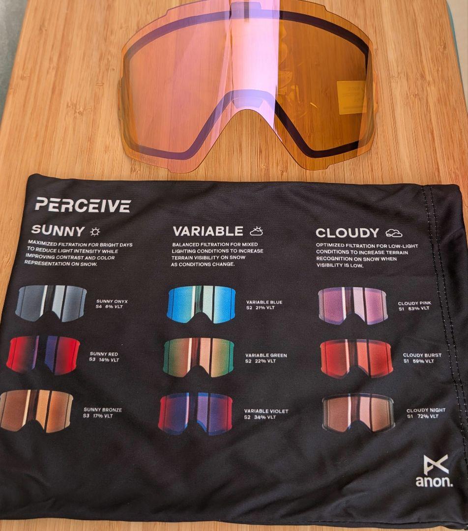 ⑥anon.Sync Low Bridge Fit Goggles+B.Lens