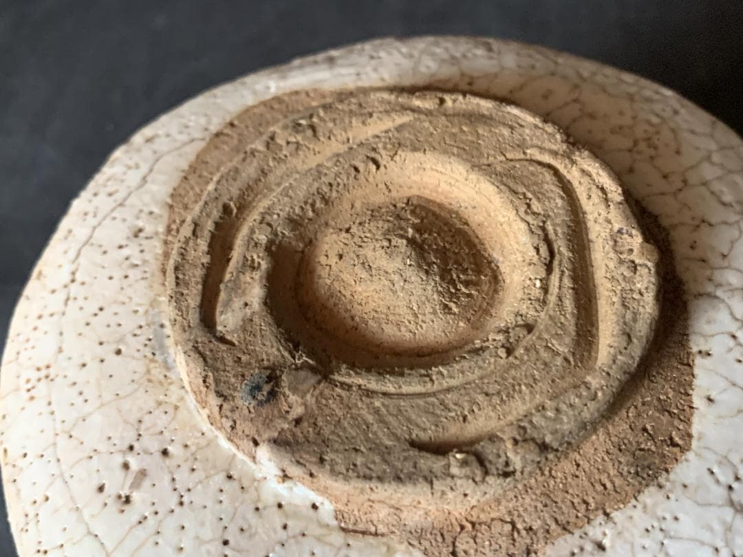 古絵志野 笹文 茶碗 桃山～江戸前期 909