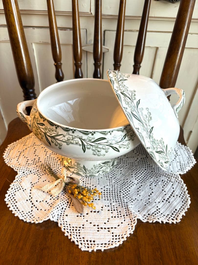 ♡ 希少　フランスアンティーク　サンタマン　MIMOSAS ミモザ　スーピエール