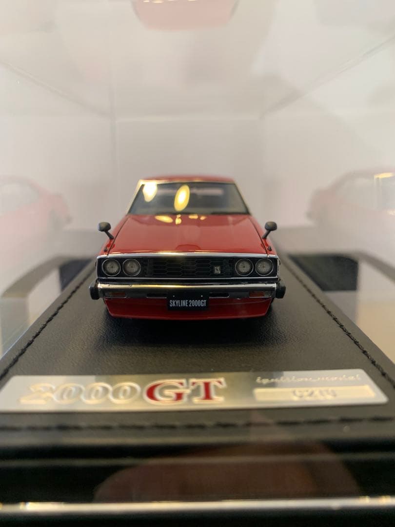 イグニッションモデル1/43 スカイライン 2000GT-ES C210 レッド