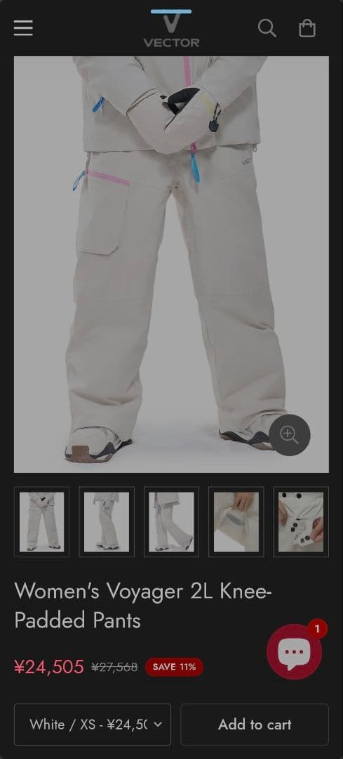 Women's Voyager 2Lジャケットとパンツセット