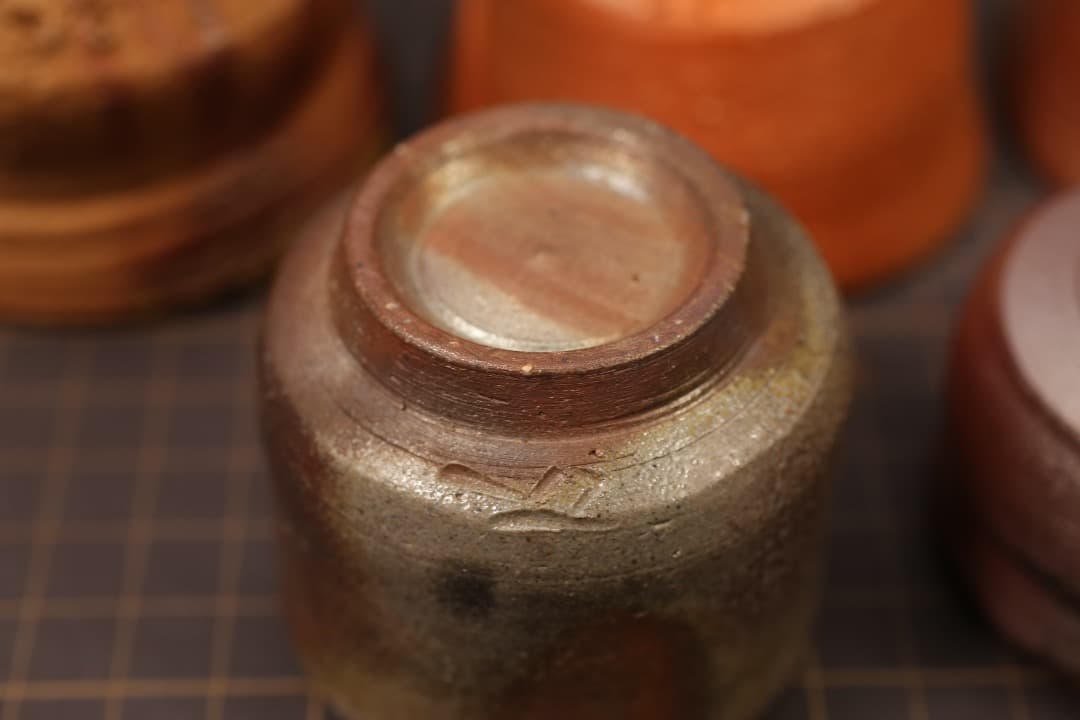 【即購入可】備前焼／ぐい呑み／７点まとめて／酒器／猪口／工芸／骨董／古美術／古玩