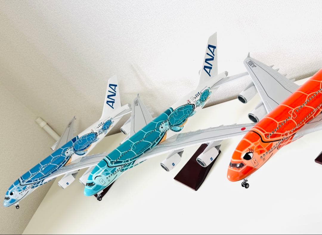 超レアANAエアバスA380大型モデル フライングホヌ1号機ラーちゃん1/160