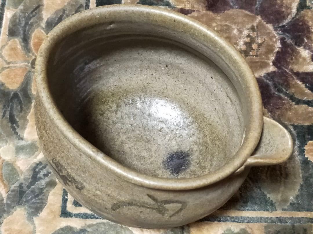 ♥とても古い　絵唐津　片口　水指　桐箱付き　古玩　骨董品